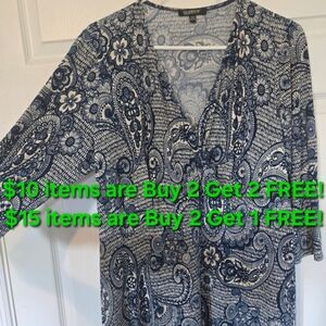 GLAMOUR NAVY & WHITE LACE PRINT DRESS